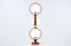 Restaurata con perizia - Lampada ad anello a globo moderna del metà del secolo per Modeline