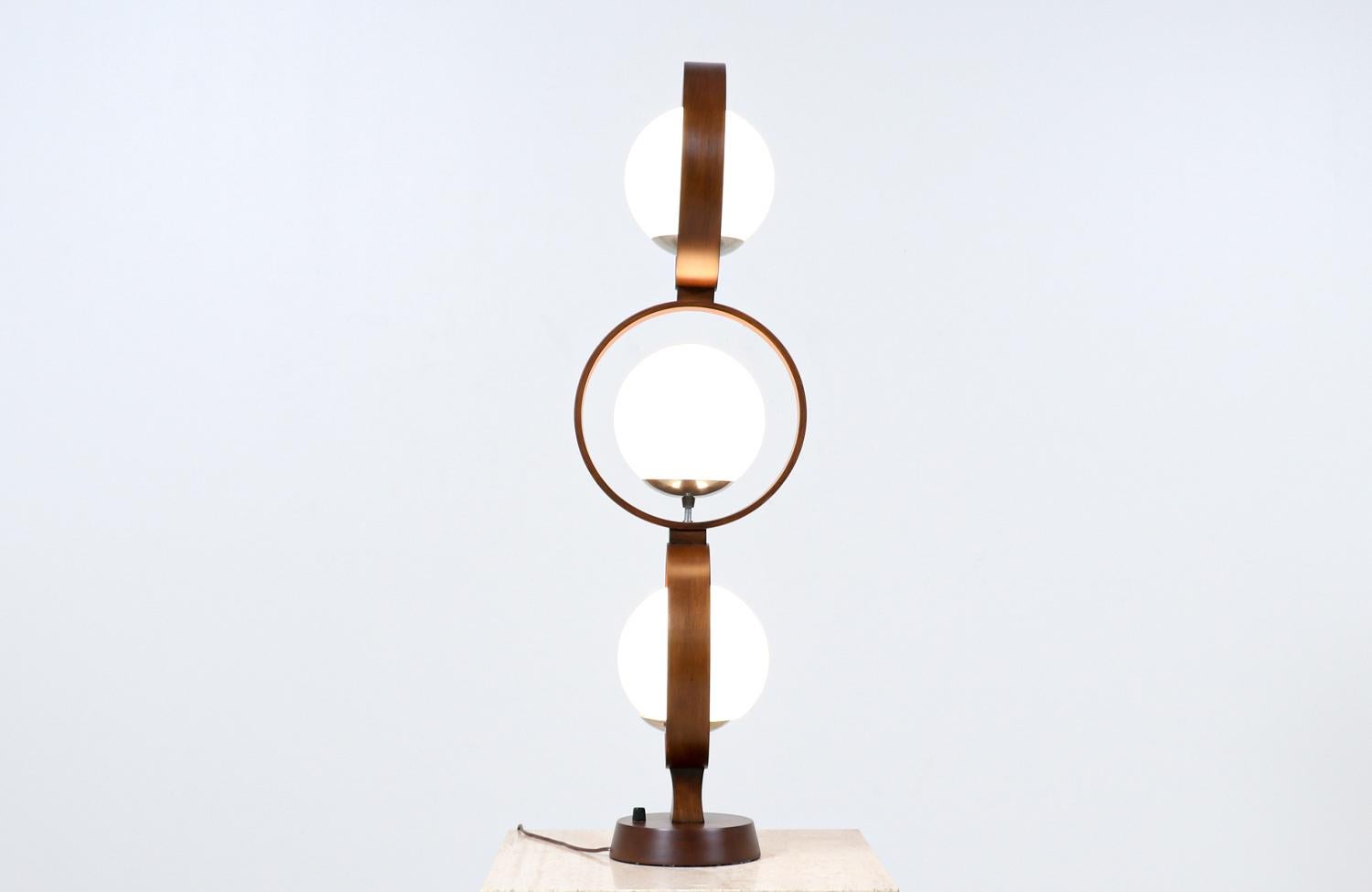 American Expertly Restored - Mid-Century Modern Globe Ring Lamp for Modeline For Sale