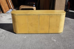 Mid-Century Modern Goatskin Sideboard with Brass Detail 1970s