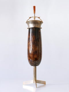 Mid-Century Modern Goatskin Standing Ashtray or Smoke Stand by Aldo Tura 1960s