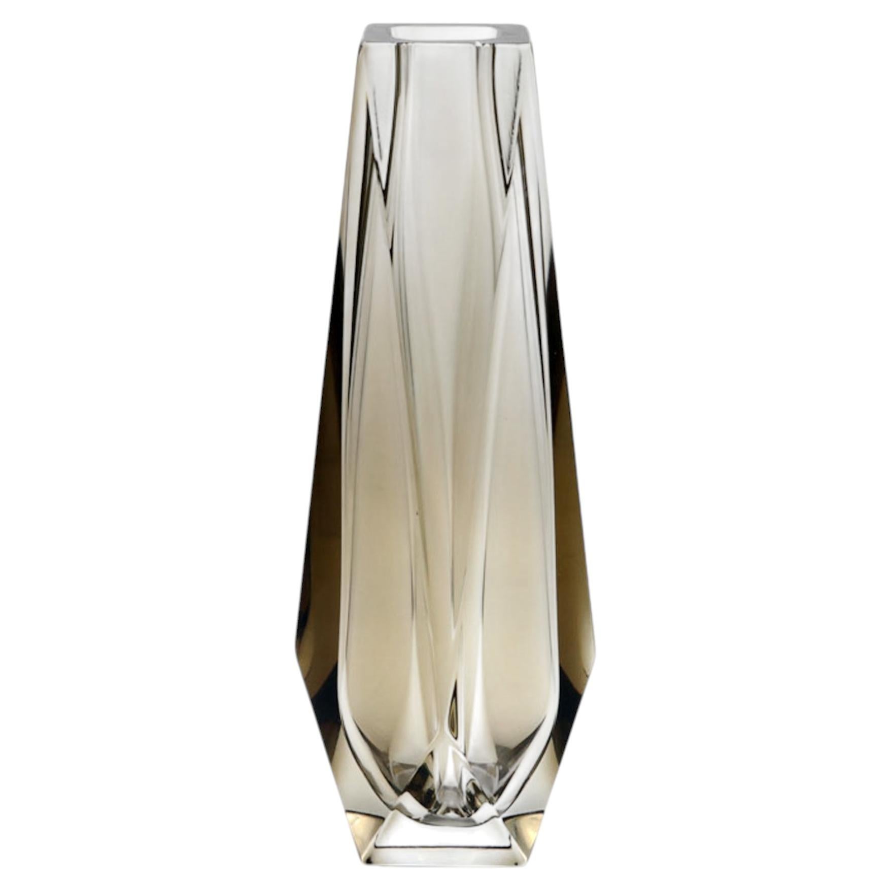 Jarrón «Goccia» de estilo Mid-Century Modern de Mandruzzato, cristal de Murano, 40 cm