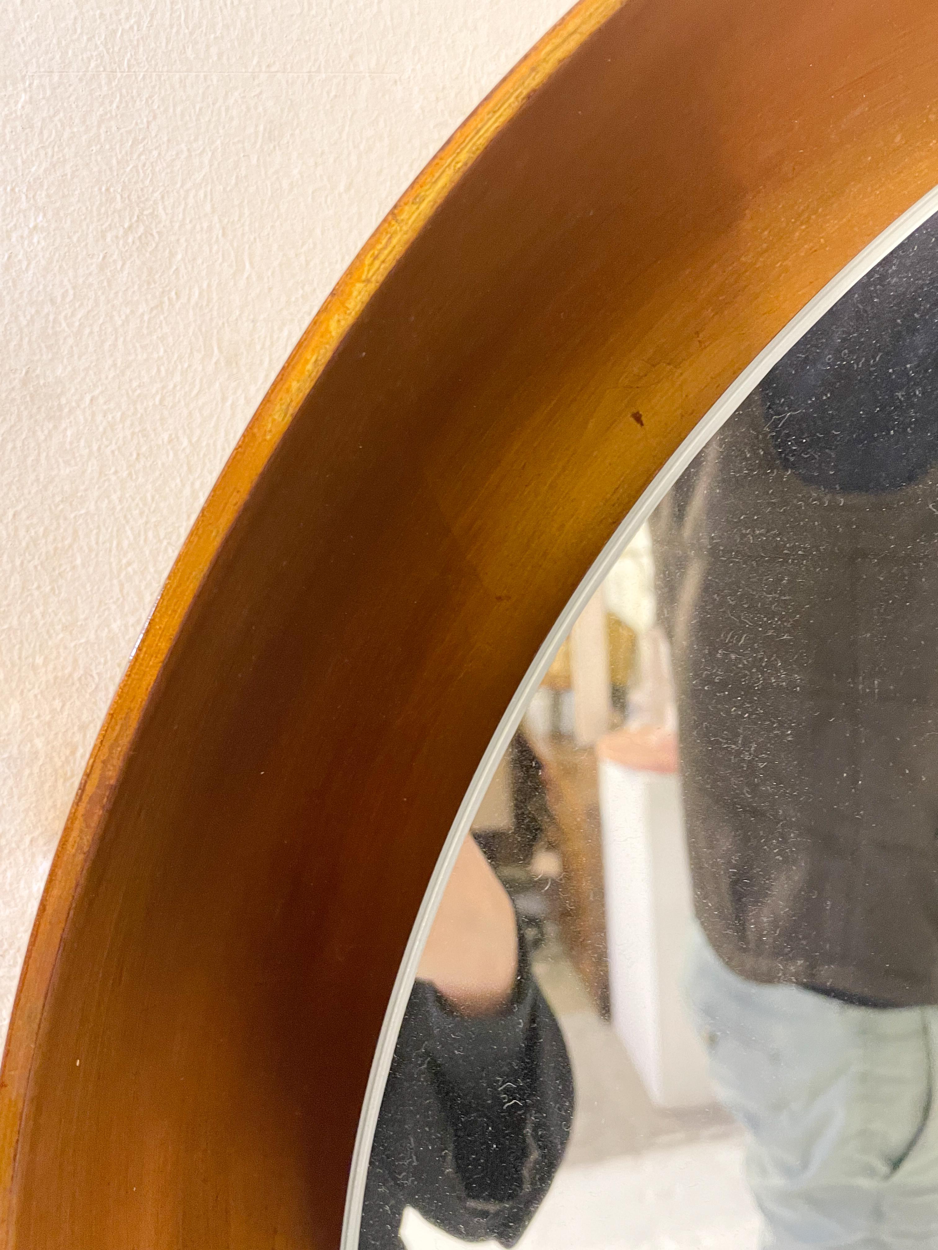 Mid-Century Modern Gold Mirror, Wood, Italy, 1960s For Sale 2