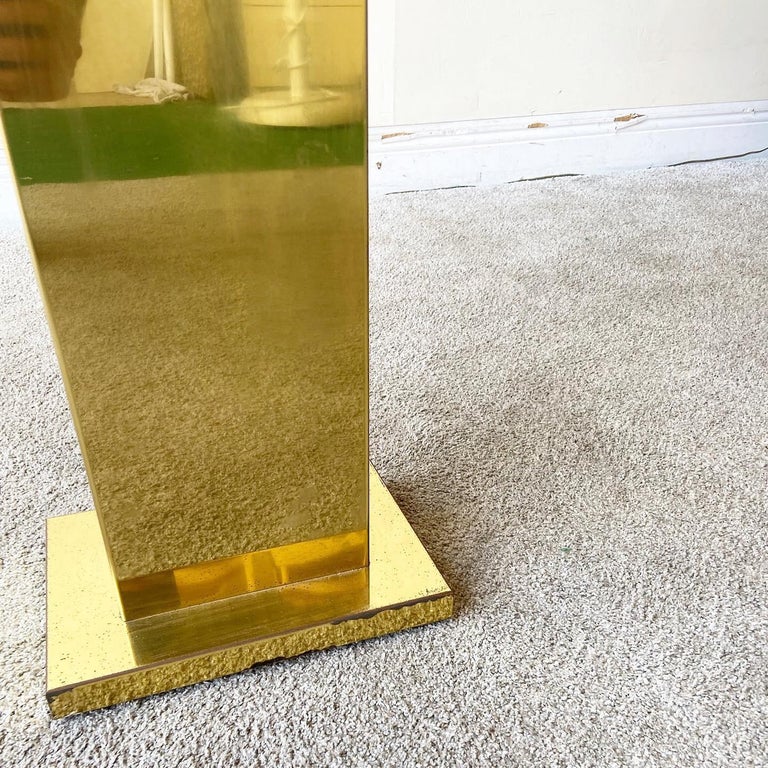 Mid Century Modern Gold Floor Lamp