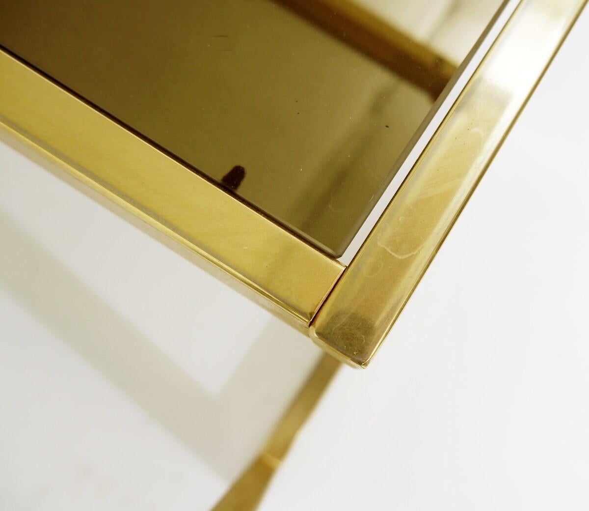 gold plated side tables