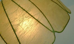 mid century modern goldkant cocoon TABLE LAMP brass base 1970s