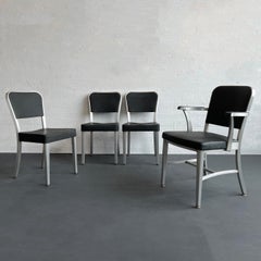 Mid-Century Modern Goodform Aluminum Dining Chair Set
