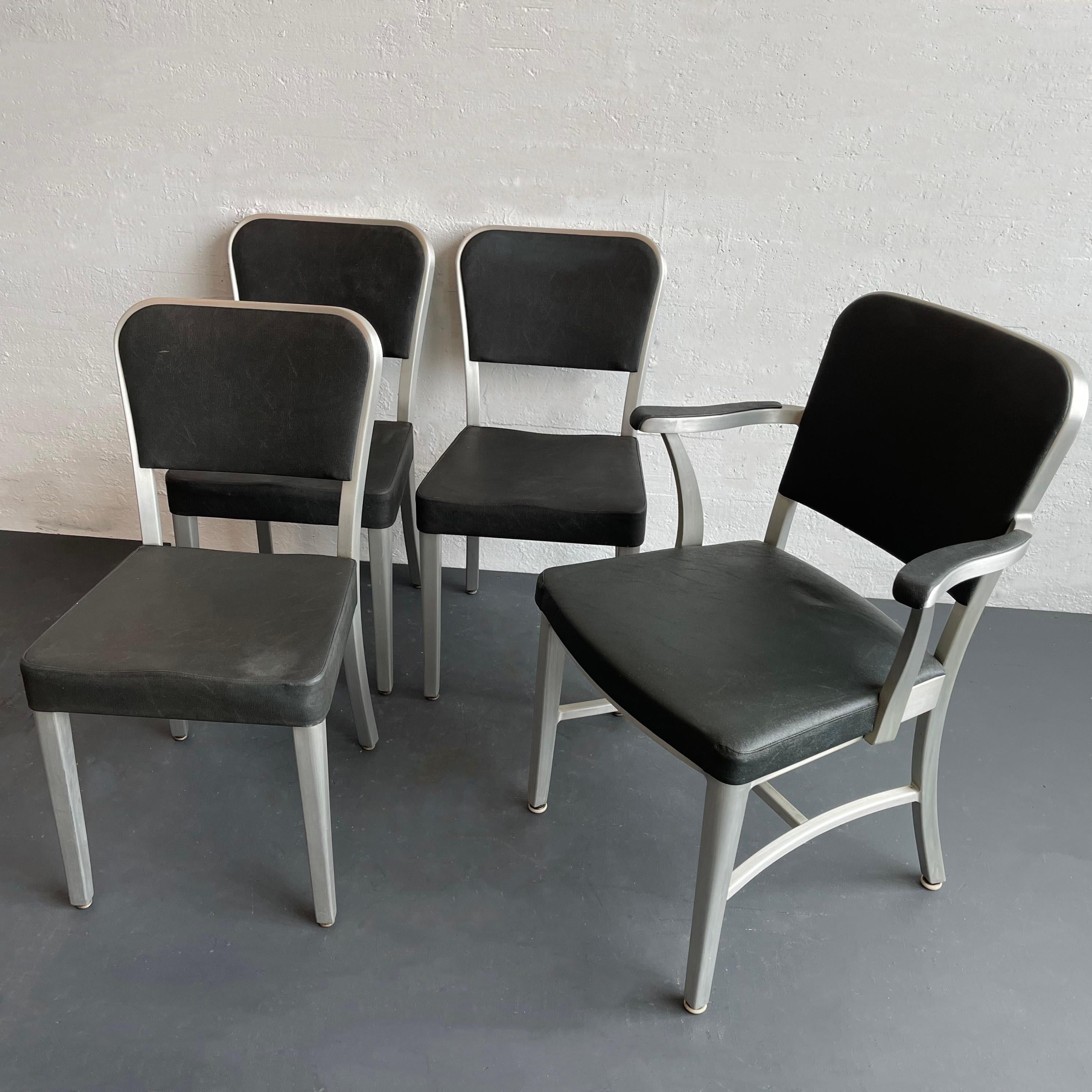 Mid-Century Modern Goodform Aluminum Dining Chair Set en vente 1