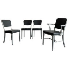 Mid-Century Modern Goodform Aluminum Dining Chair Set