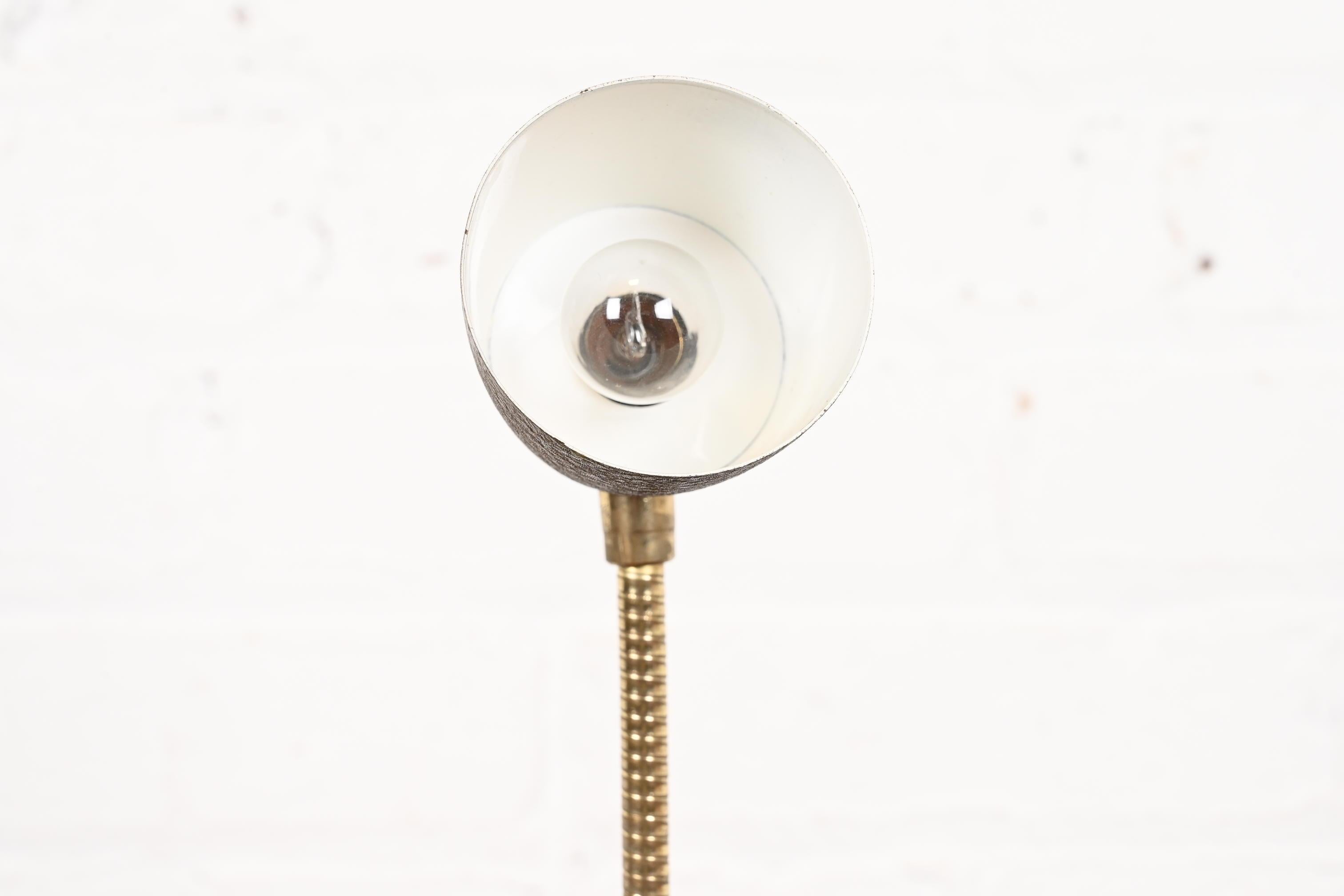 Mid-20th Century Mid-Century Modern Gooseneck Desk Lamp or Table Lamp, Circa 1950s For Sale