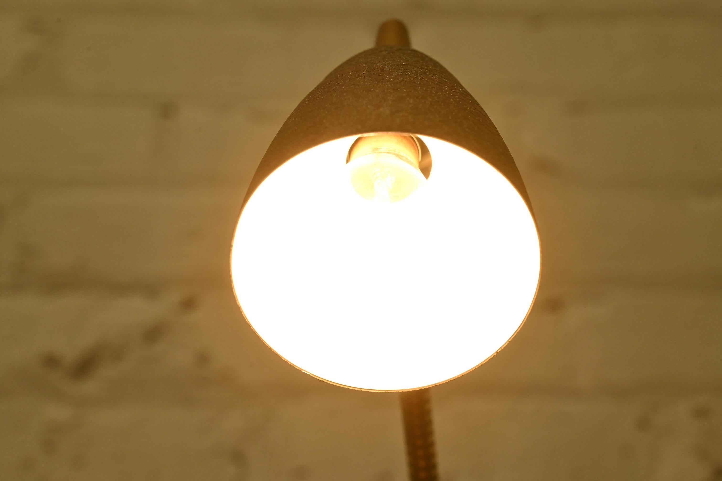 Mid-Century Modern Gooseneck Desk Lamp or Table Lamp, Circa 1950s For Sale 3