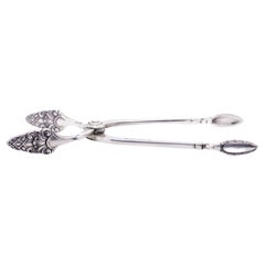 Mid-Century Modern Gorham Sterling Silver Old Sovereign Sugar Tongs or Nips 