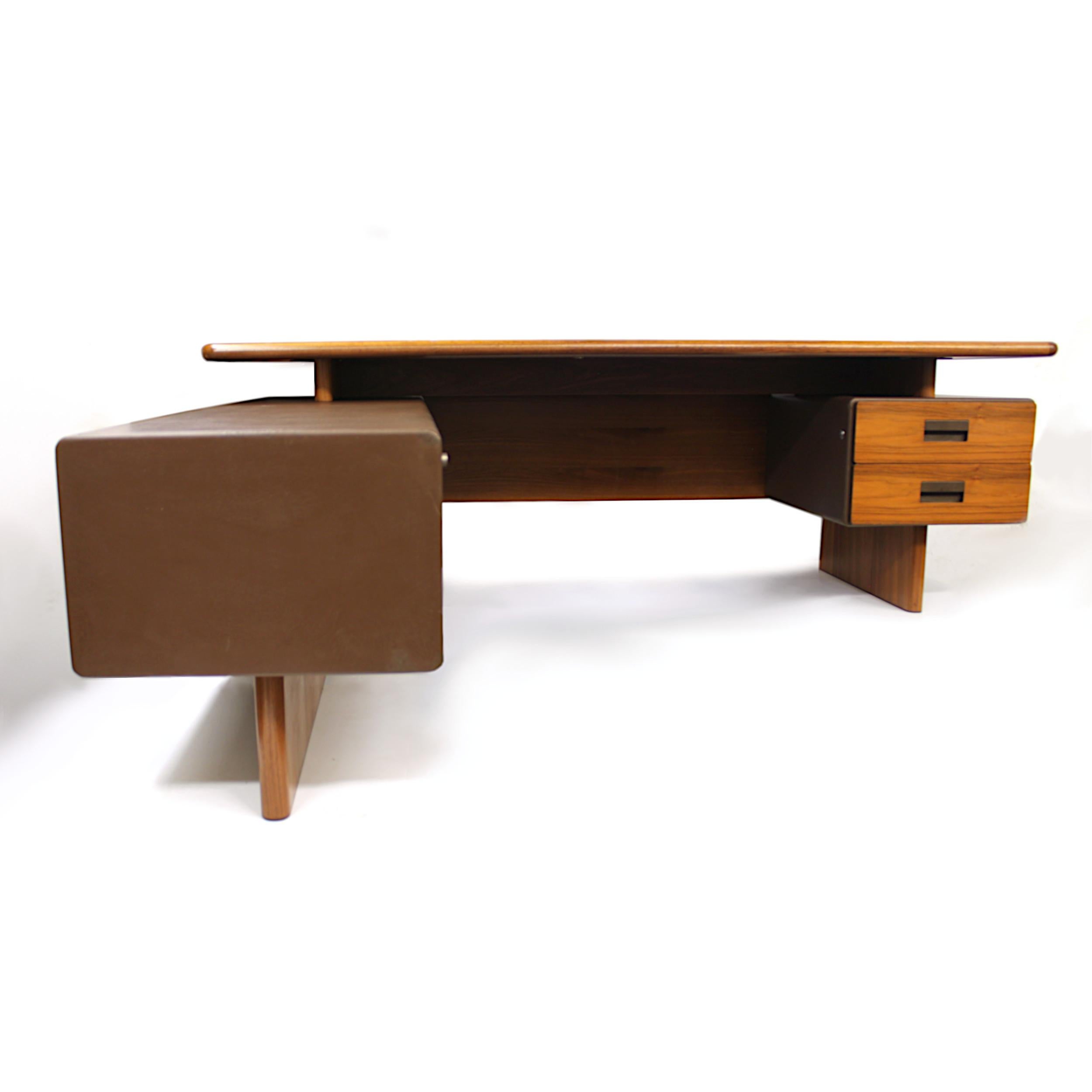 l shaped mid century modern desk