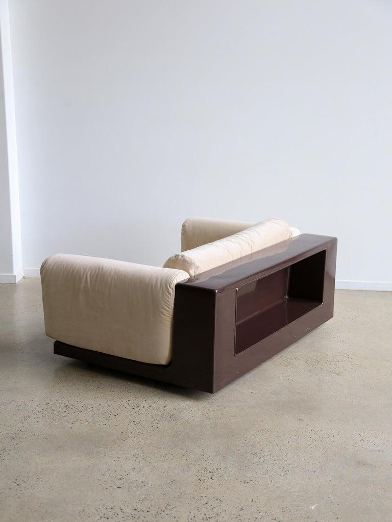 Mid-Century Modern Canapé Gradual, moderne du milieu du siècle, avec base Brown, par Cini Boeri pour Knoll en vente