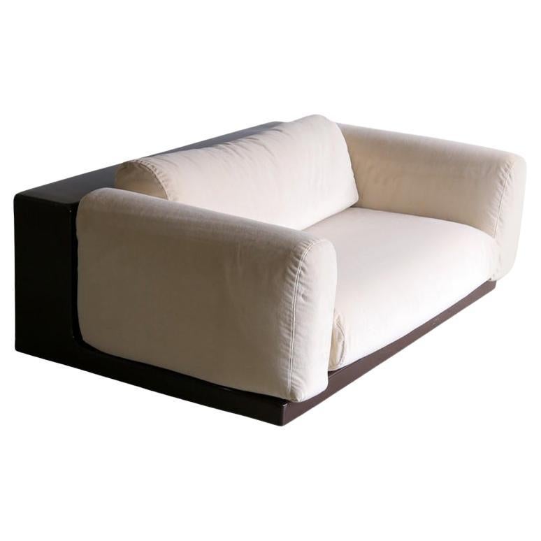Mid Century Modern Gradual Sofa with Brown Base by Cini Boeri for Knoll