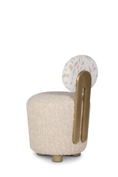 Mid-Century Modern Grand Dining Chairs, DEDAR Jacquard, Handmade by Greenapple