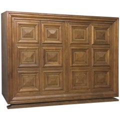 Mid-Century Modern Grand Oak Bookcase Mid-Century Modern Grand Oak Bookcase