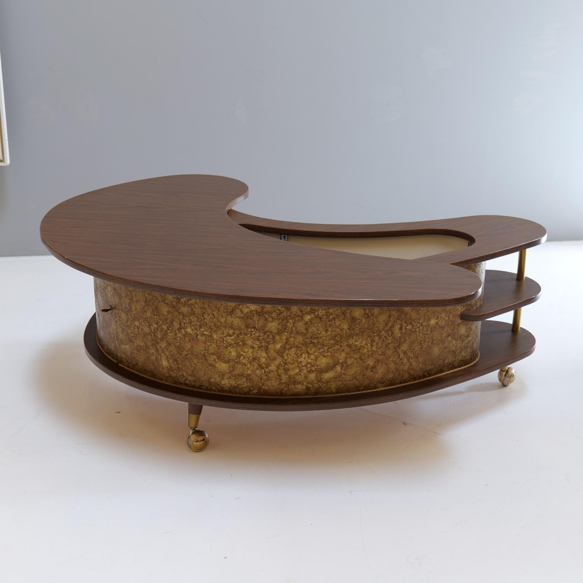 Mid Century modern - Grand Server boomerang bar from the 1960s, USA 5