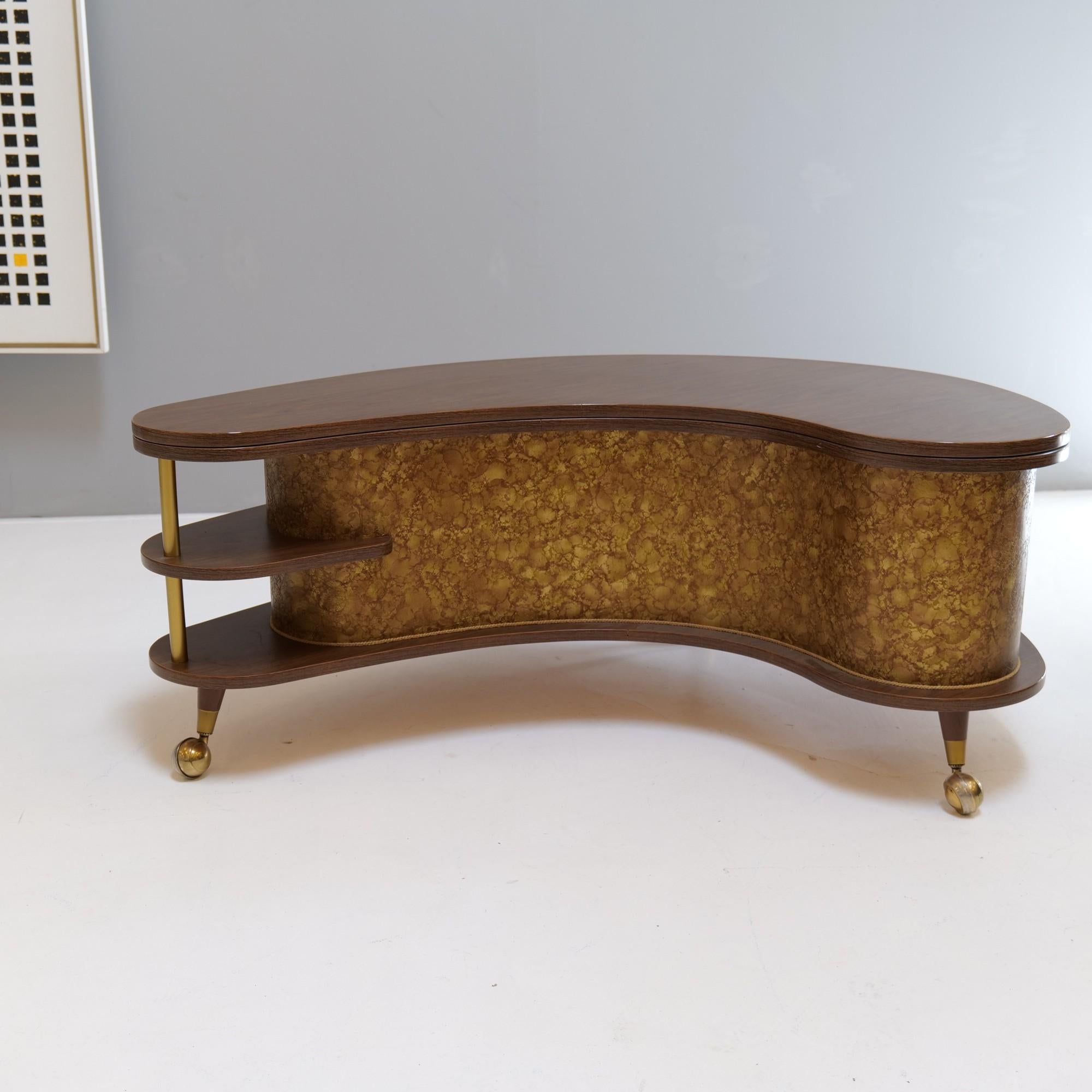 Mid Century modern - Grand Server boomerang bar from the 1960s, USA 8