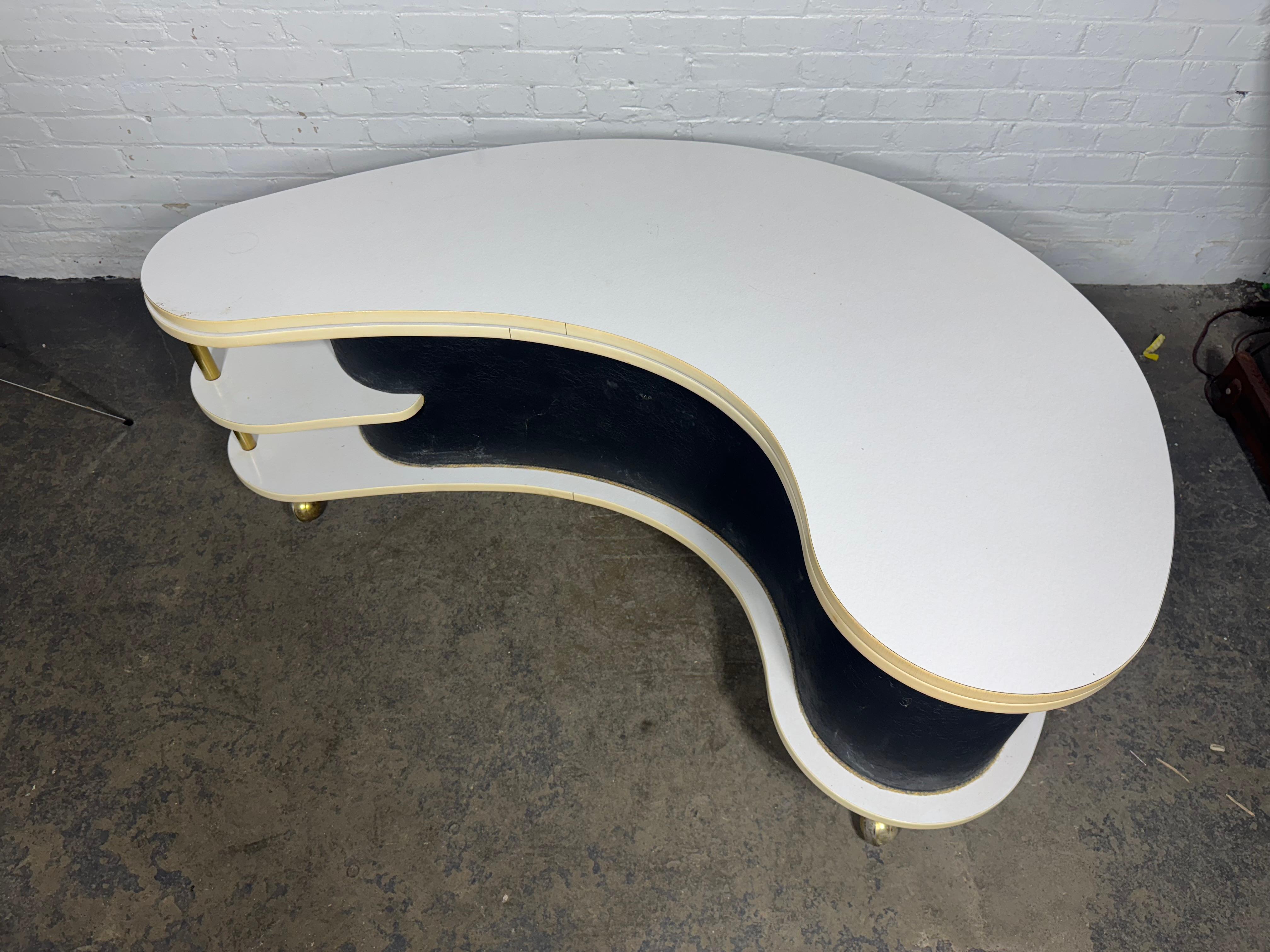 Mid Century modern - Grand Server boomerang bar /table 1960s, NYC Worlds Fair en venta 5