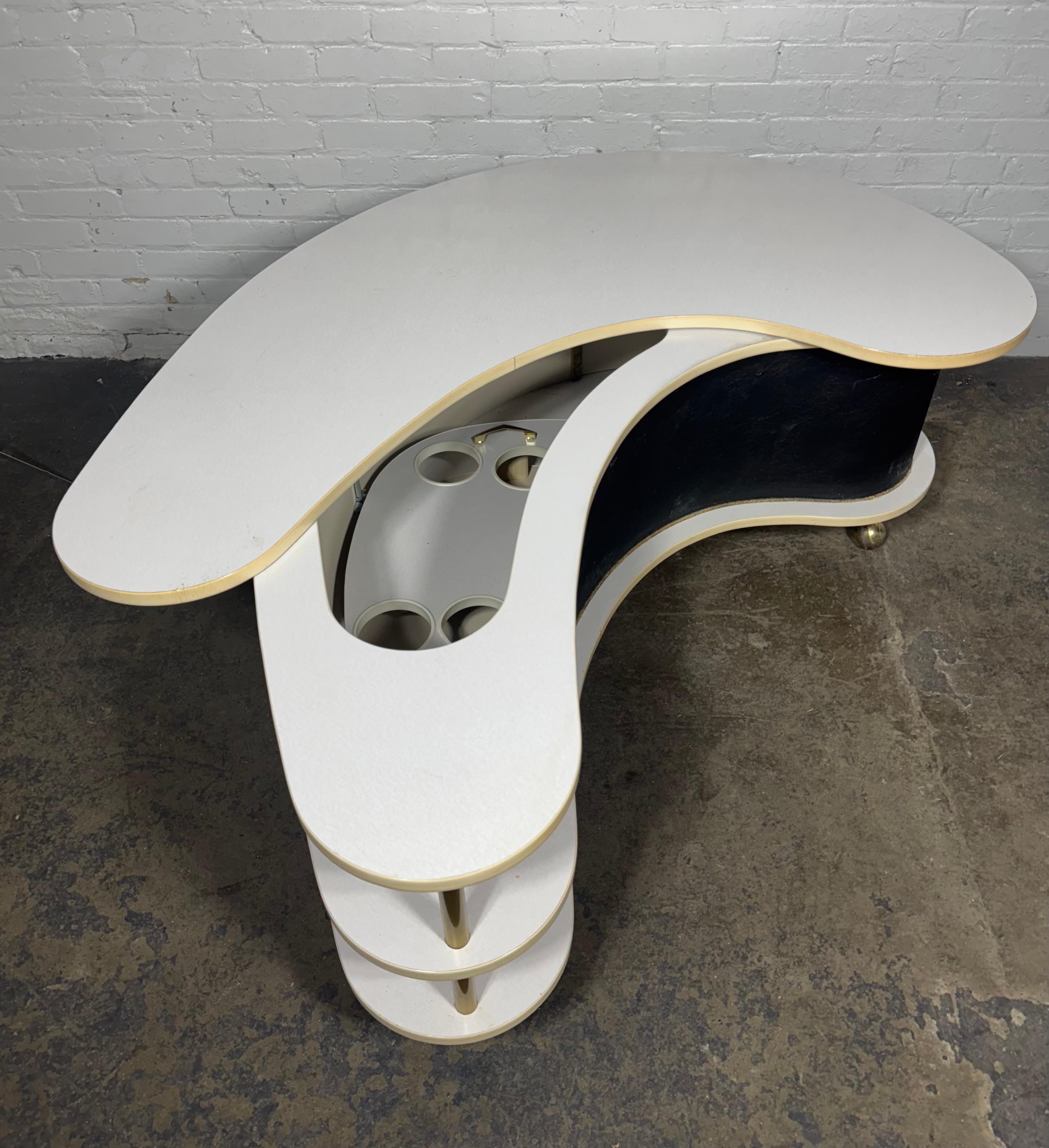 Mid Century modern - Grand Server boomerang bar /table 1960s, NYC Worlds Fair en venta 3