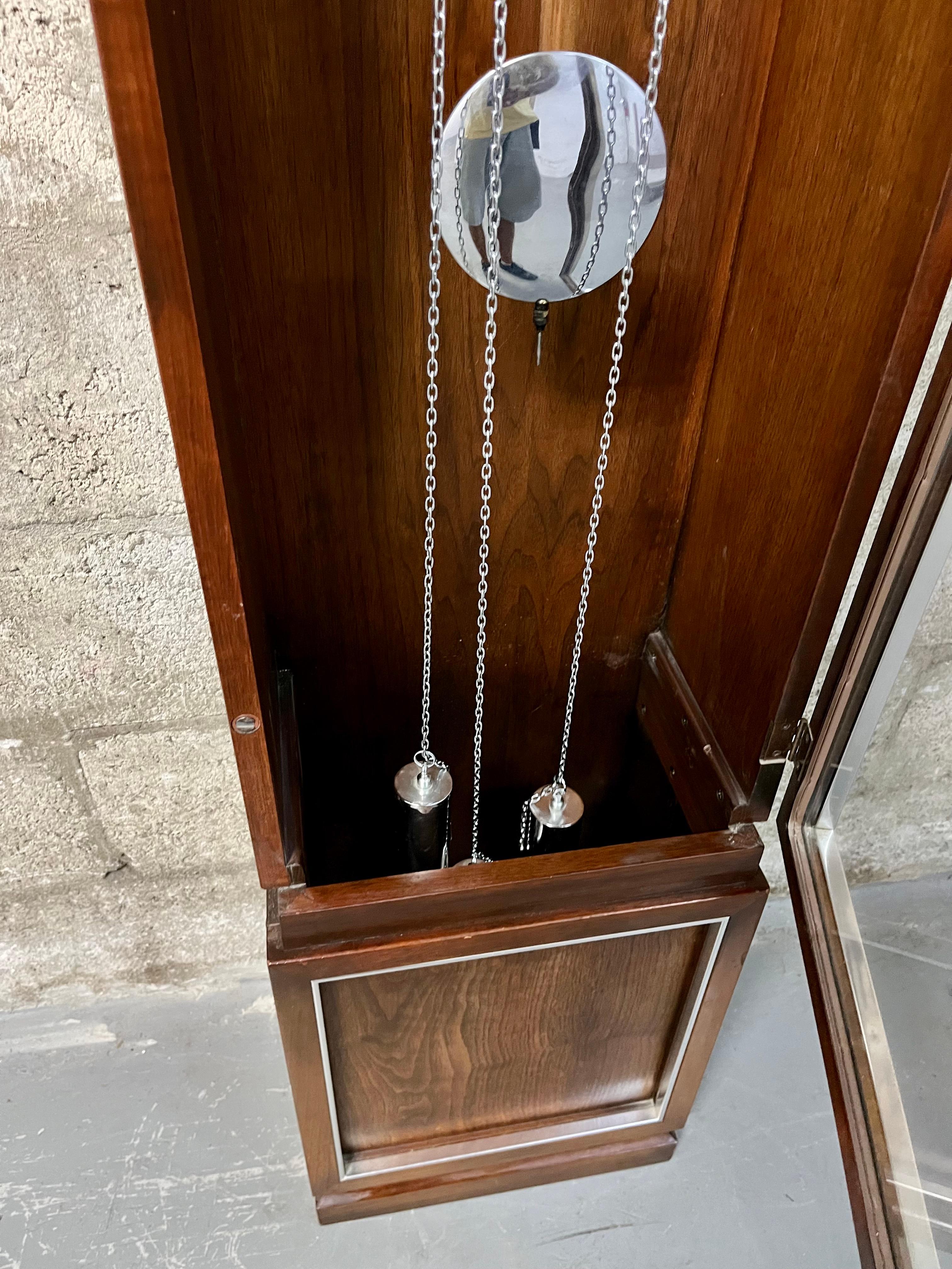 Mid-20th Century Mid Century Modern Grandfather Clock by Sligh Furniture. Circa 1960s