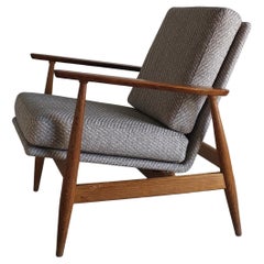 Mid-Century Modern Gray Easy Chair, Germany, 1960s