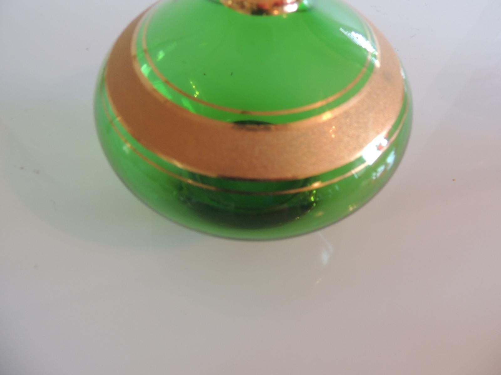 green decanter set