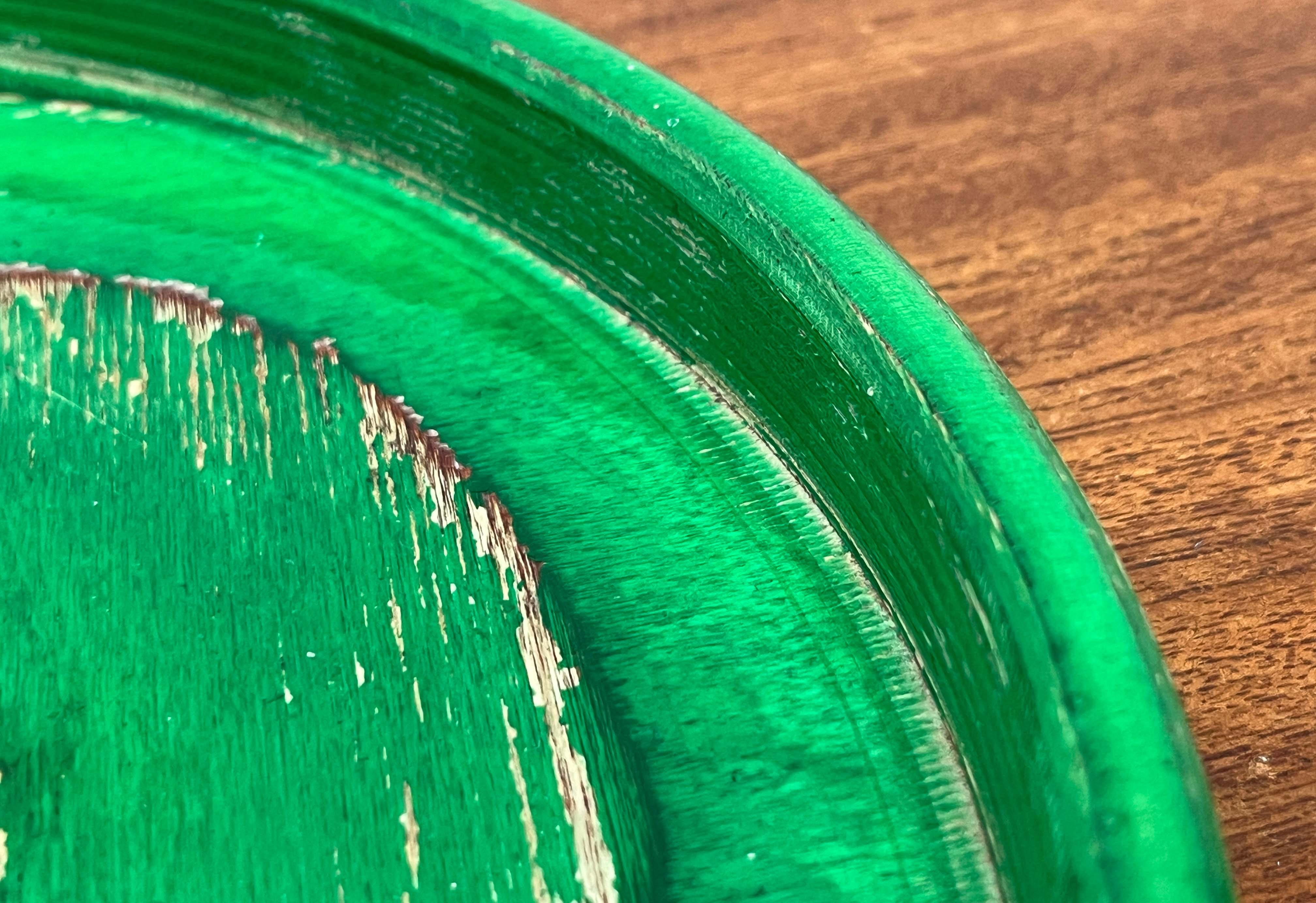 Ciotola verde moderna di metà secolo in legno di Paavo Asikainen, Finlandia, anni '60 in vendita 8