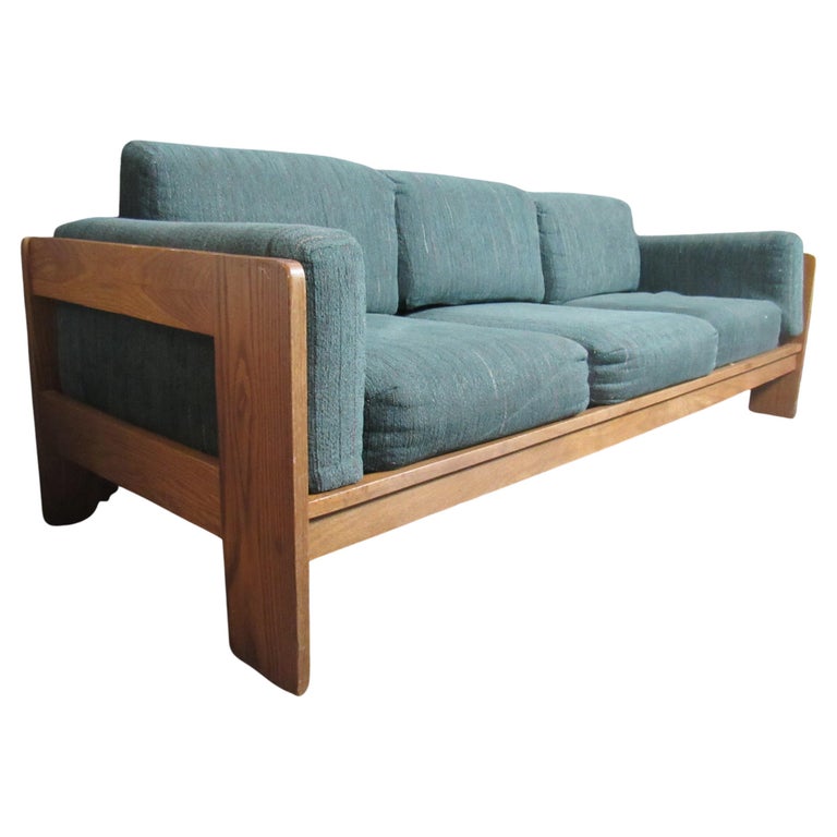 Mid Century Modern Green Couch For Sale at 1stDibs