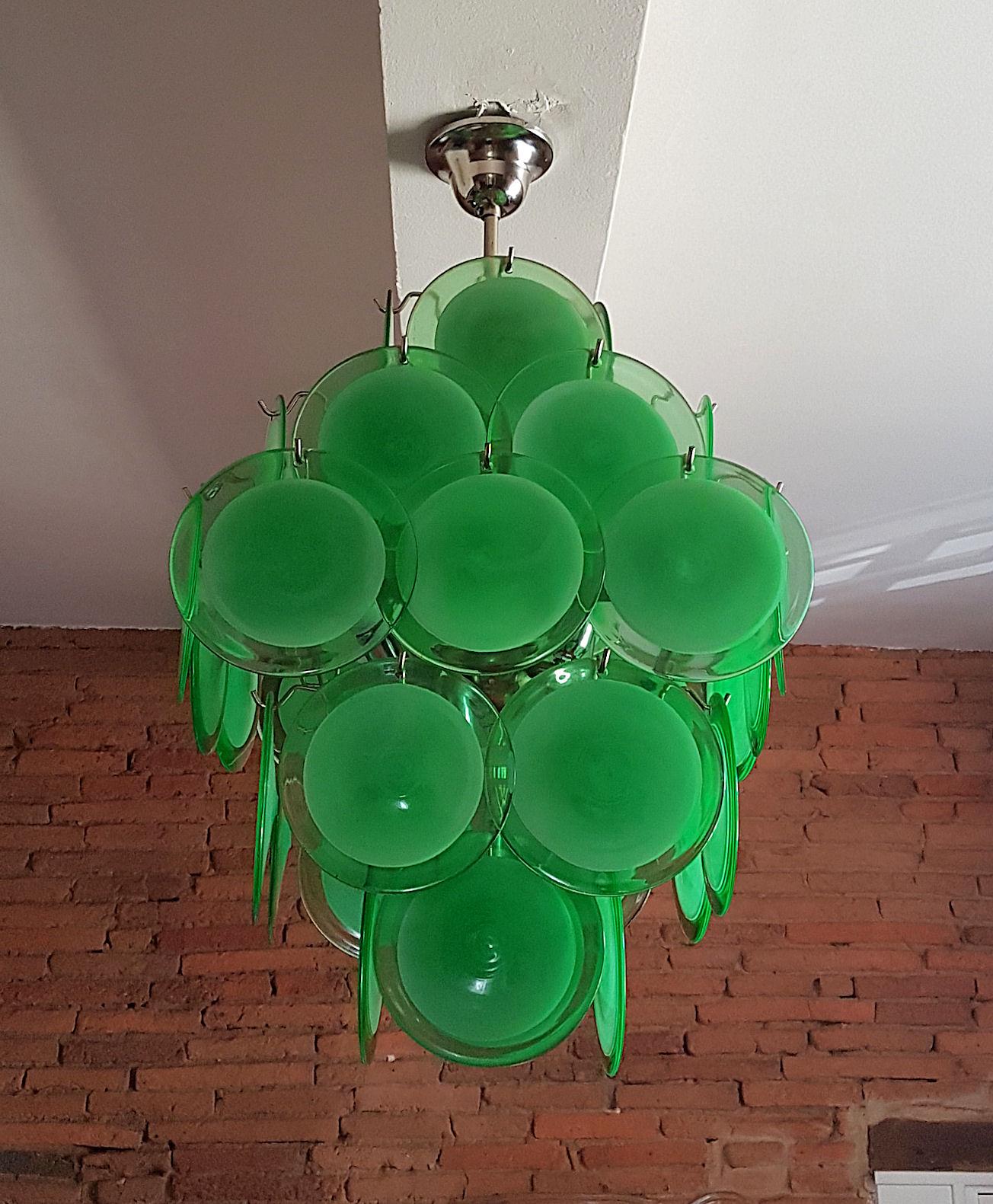 modern green chandelier
