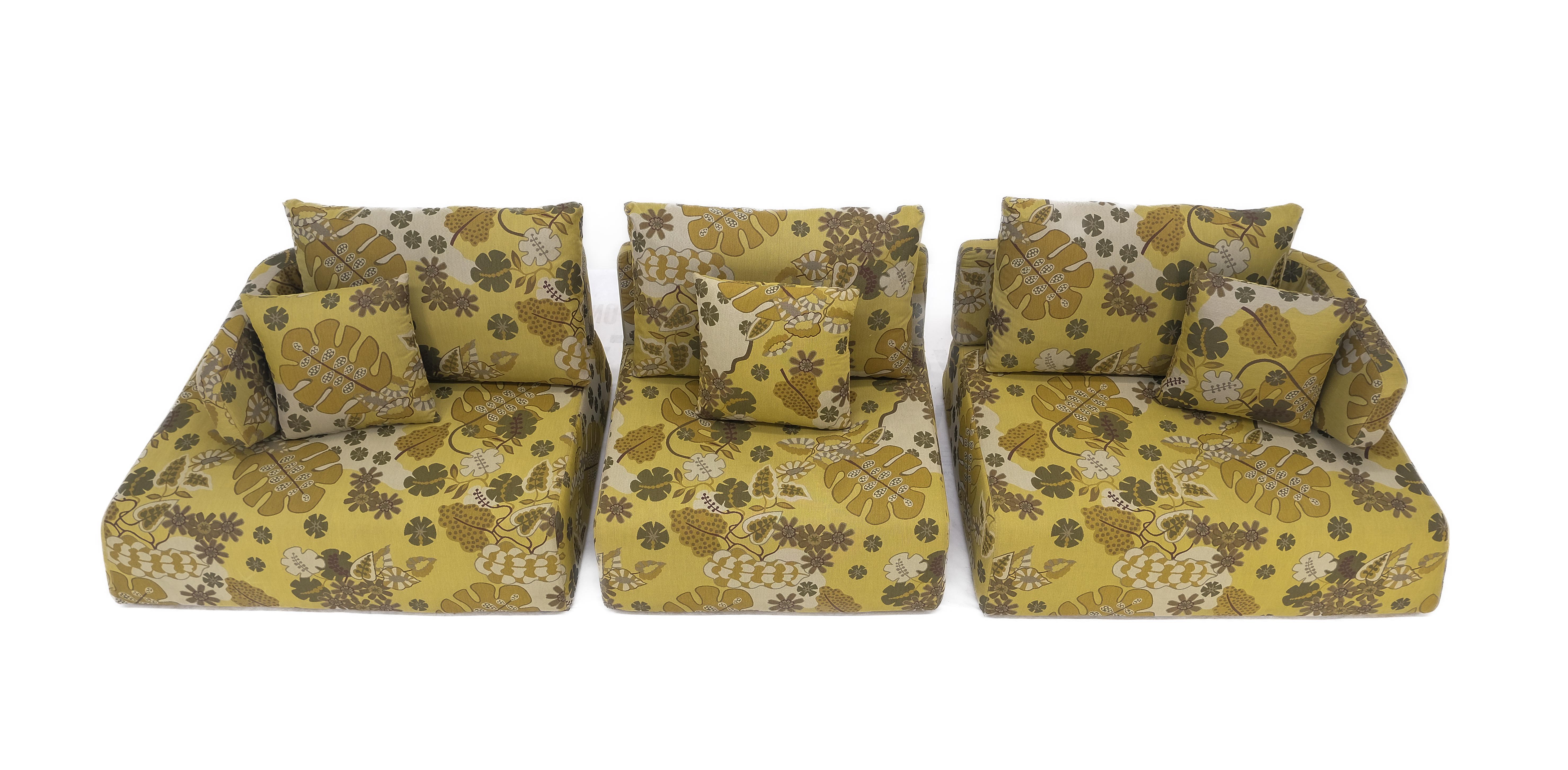 modern floral sofa
