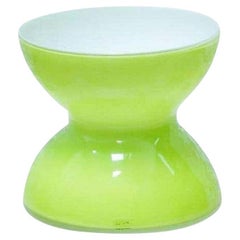 Vase en verre vert de style Mid-Century Modern, par Anne Nilsson, CIRCA 1975