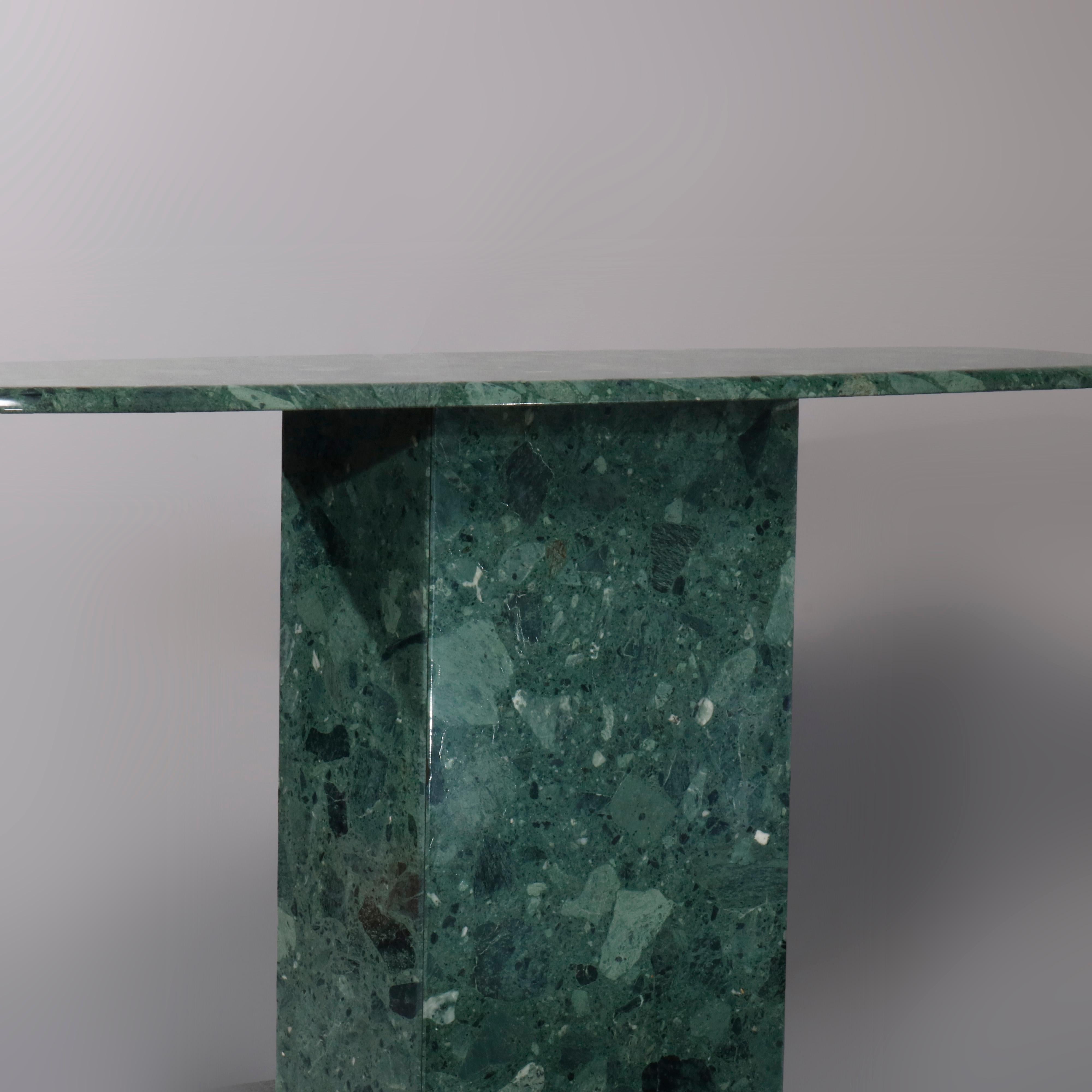 green granite table