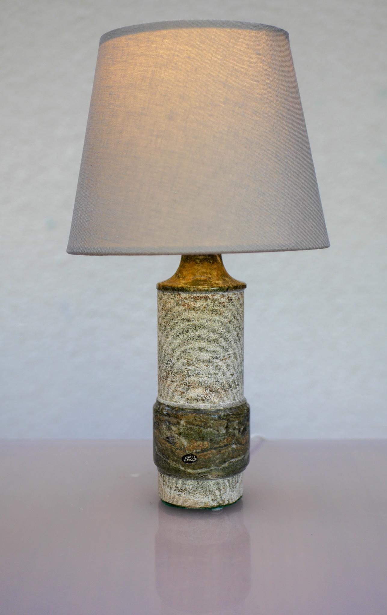 Lampada moderna di metà secolo in marmo Greene & Greene di Yxhult Kolmården, Svezia. in vendita 6
