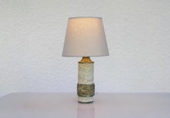 Mid-century modern Green/Grey marble lamp from Yxhult Kolmården, Sweden.