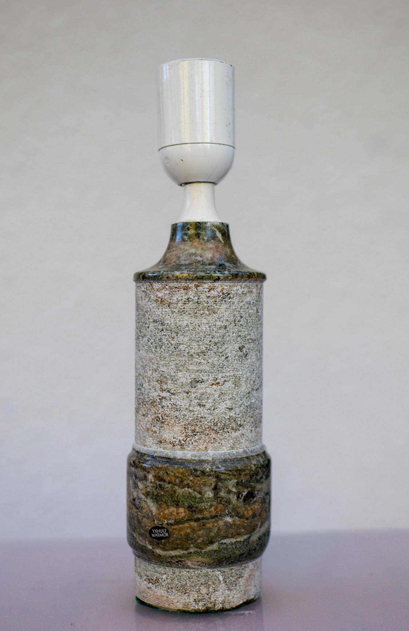 Lampada moderna di metà secolo in marmo Greene & Greene di Yxhult Kolmården, Svezia. in vendita 3