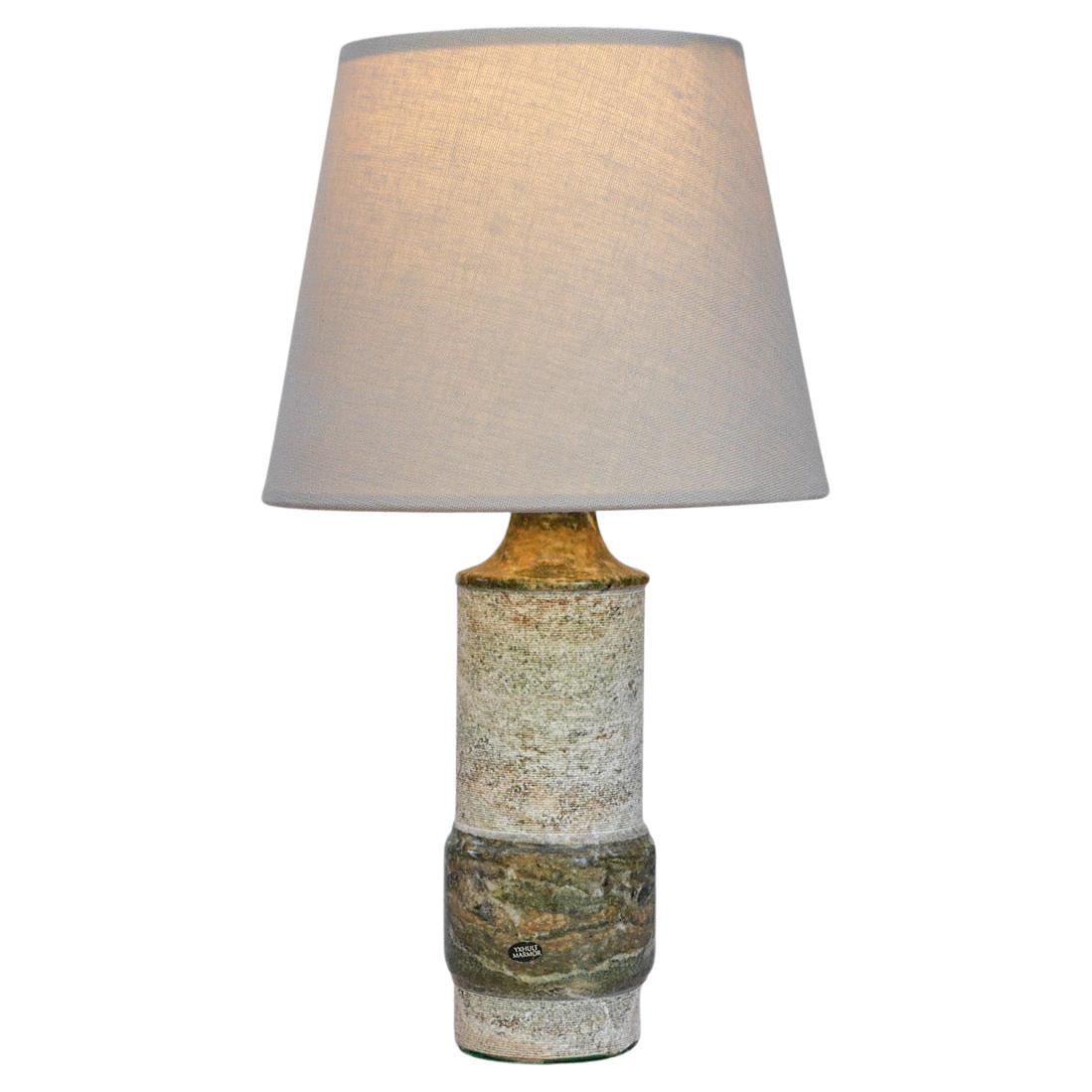 Lampe en marbre vert/gris de Yxhult Kolmården, Suède.