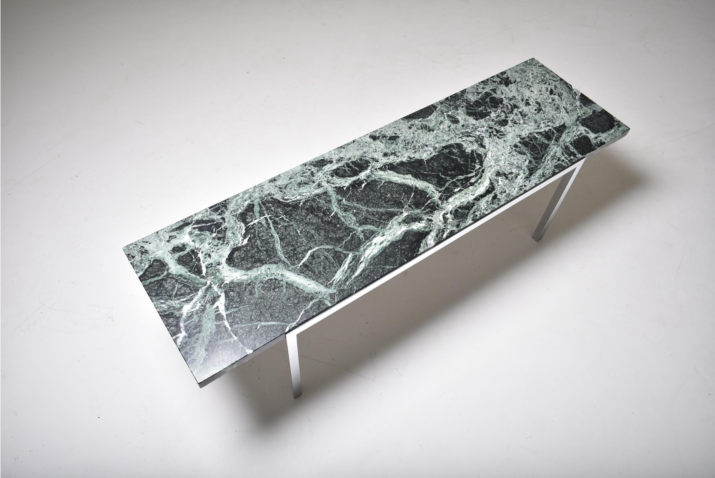 Mid-Century Modern Green Marble Coffee Table, Switzerland, 1960 4