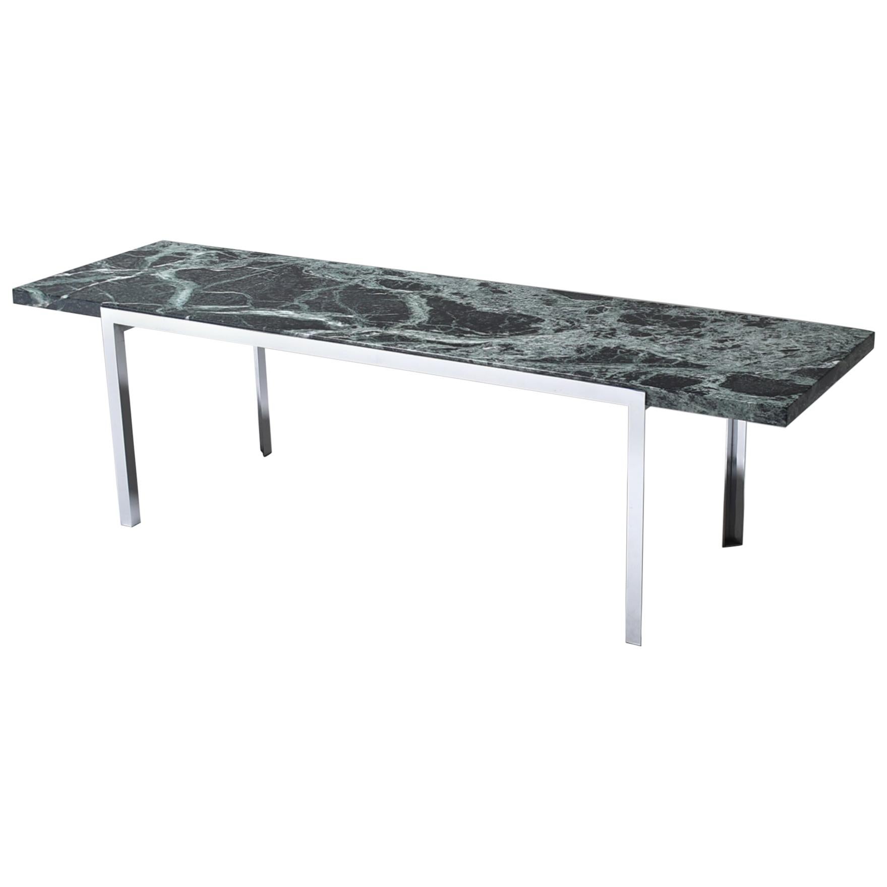 Mid-Century Modern Green Marble Coffee Table, Switzerland, 1960