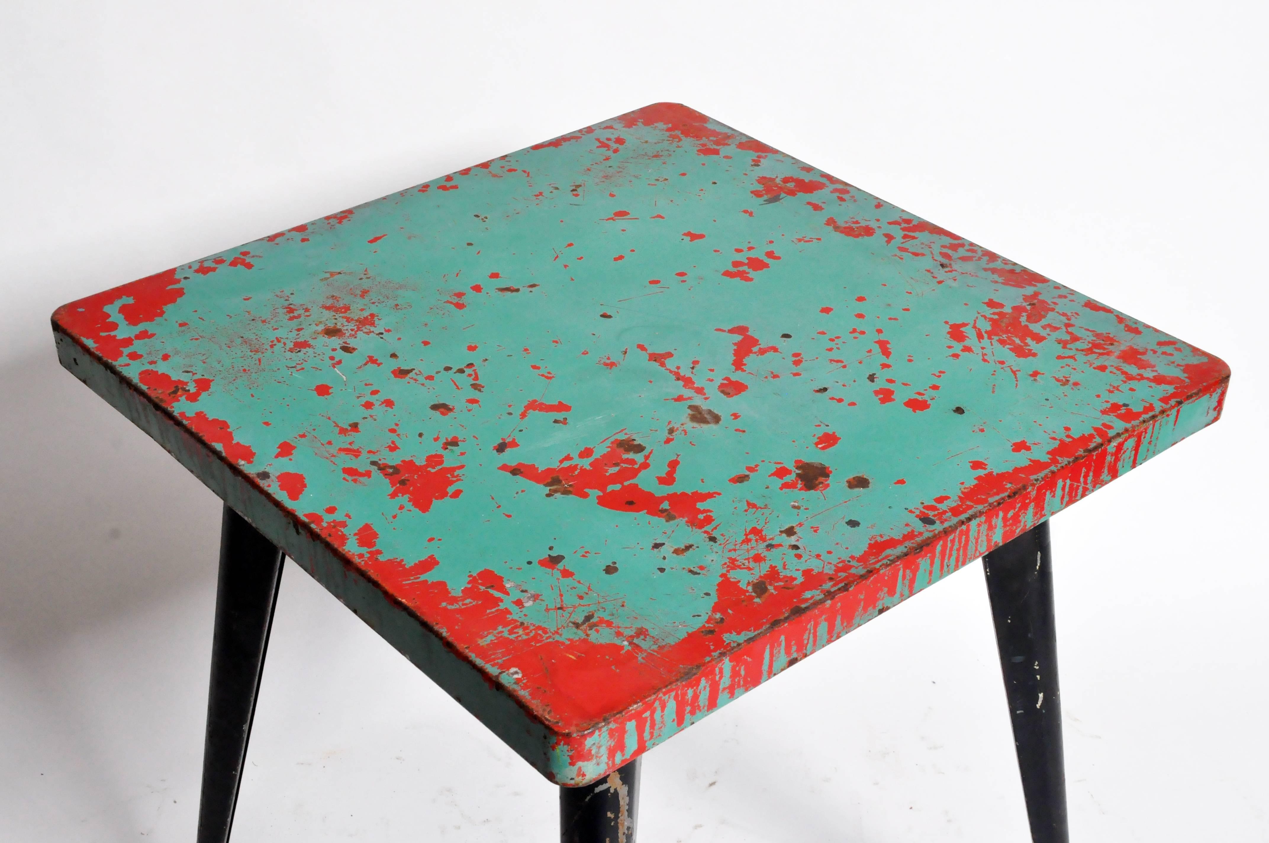 metal cafe table