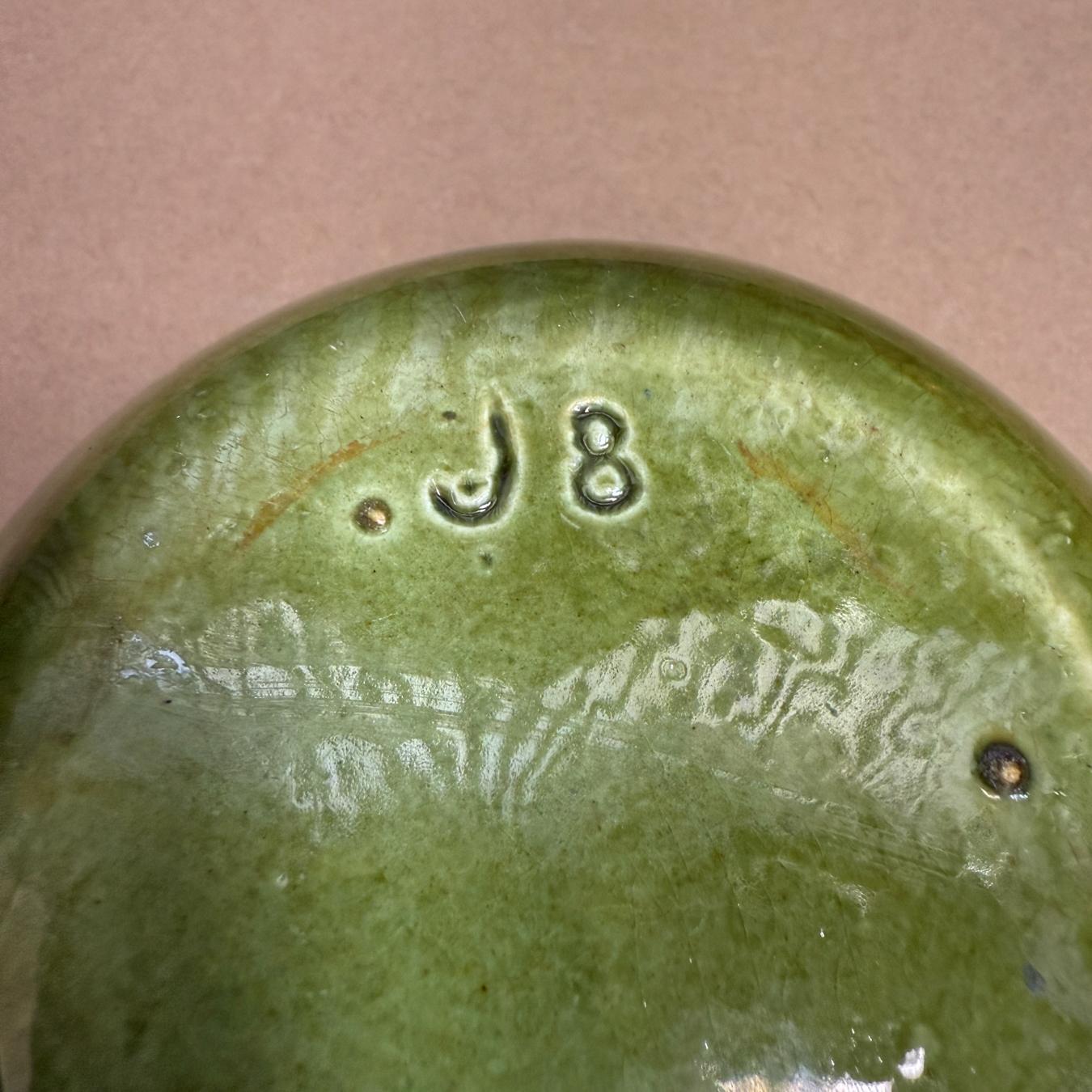 Terracotta Ciotola in ceramica verde del Mid Century Modern Catch All in vendita