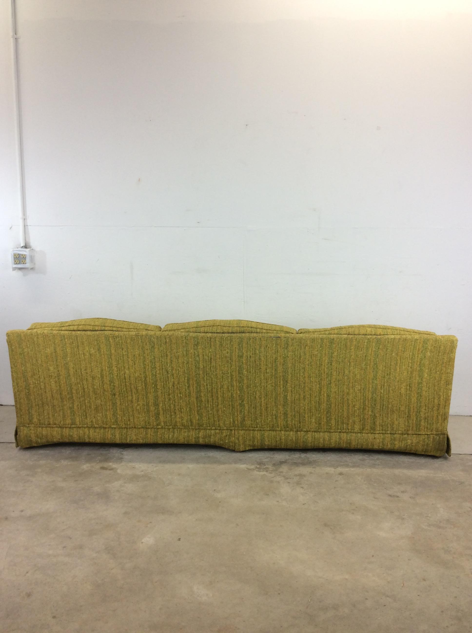 Mid-Century Modern Green Tufted 3 Seater Sofa 4