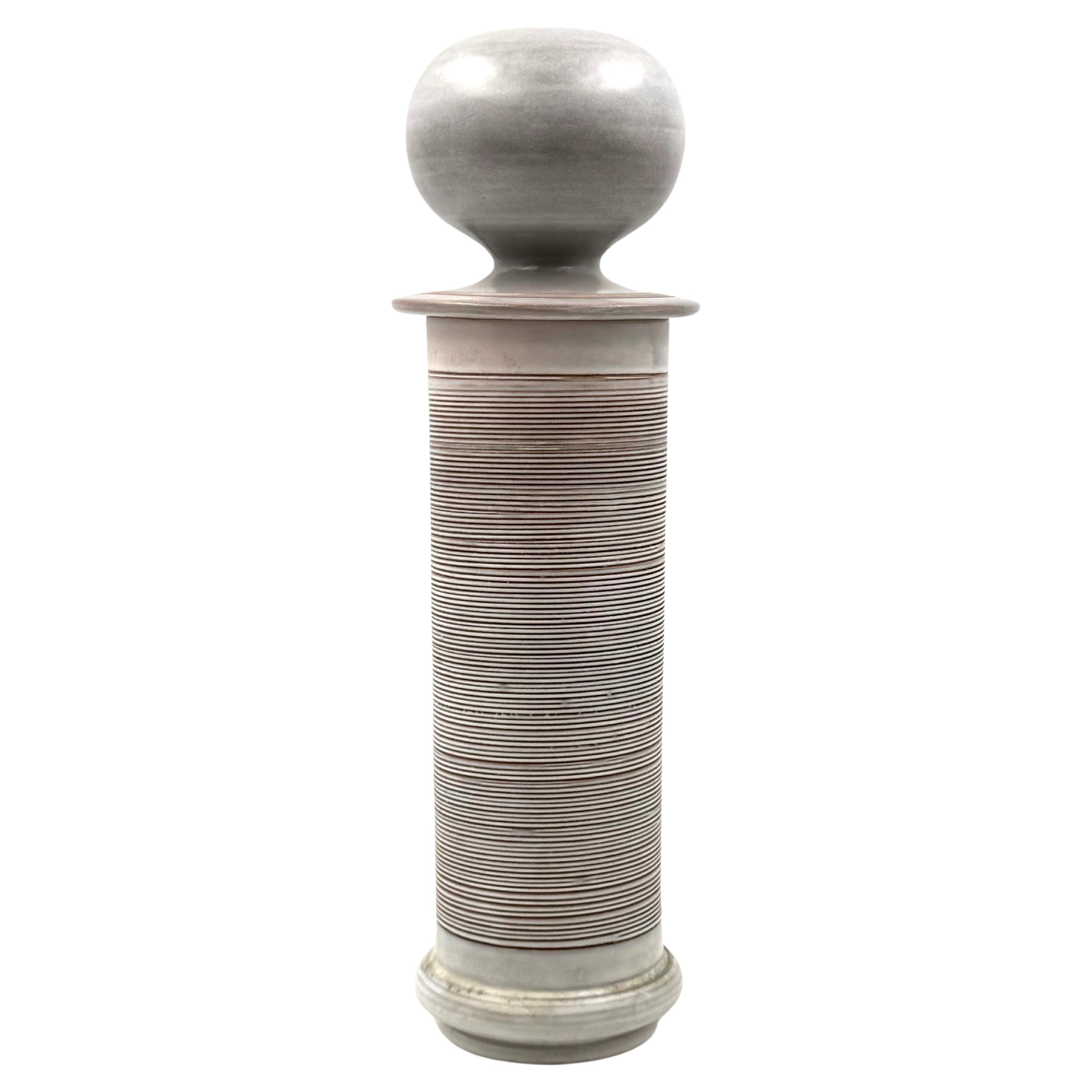 Mid-century Modern gres vase, Franco Bucci Italy ca. 1970