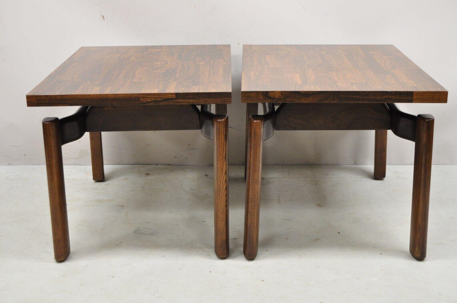 Mid Century Modern Greta Magnusson Grossman Low Side End Tables Laminate - Pair 6