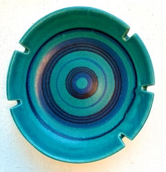 Mid-Century Modern Gulfstream Ashtray by Fong Chow for Glidden Pottery, 1950's