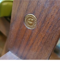 Sillones modernos de mediados de siglo Gunlocke de nogal - Juego de 3