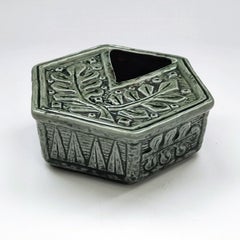 Moderne Gunnar Nylund Keramikschüssel/Aschenbecher für Rörstrand, Schweden, Mitte des Jahrhunderts