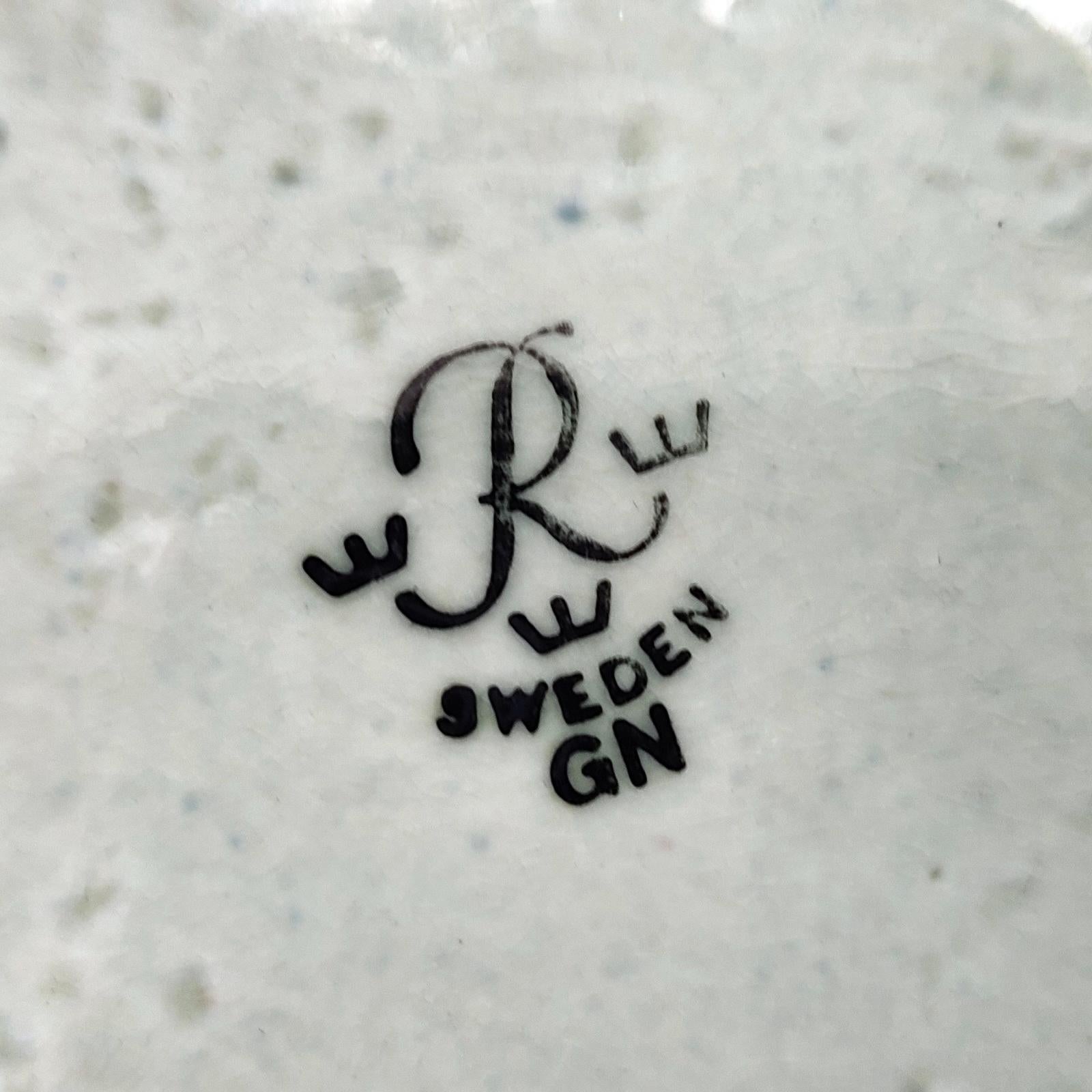Mid-Century Modern Gunnar Nylund Ceramic Bowl/Ashtray for Rörstrand, Sweden im Angebot 1