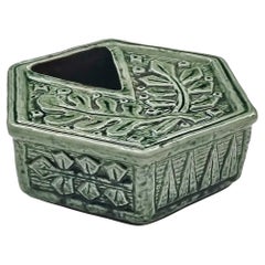 Moderne Gunnar Nylund Keramikschüssel/Aschenbecher für Rörstrand, Schweden, Mitte des Jahrhunderts