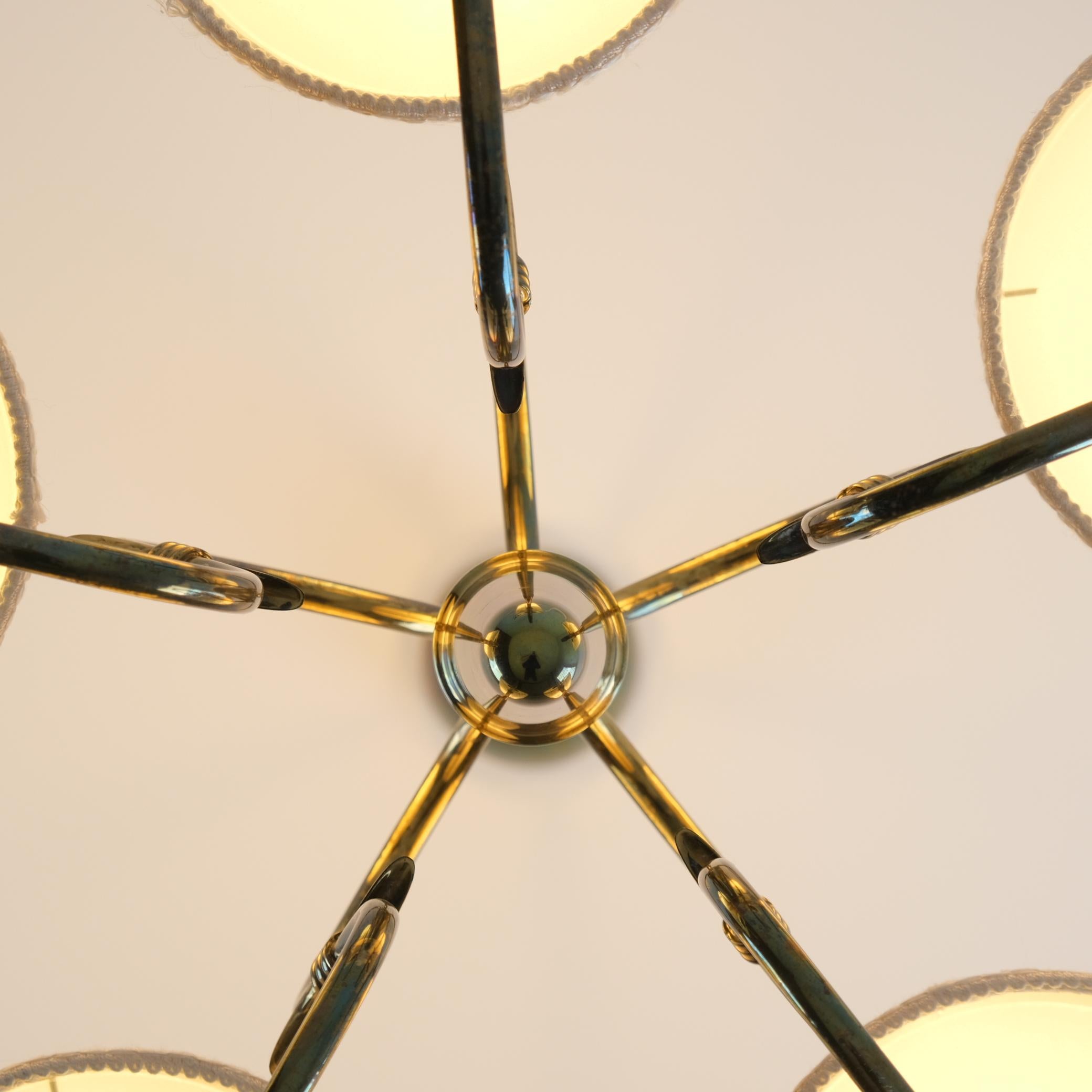 Lampada da soffitto a cinque bracci Gunnel Nyman, modello 51132, Idman 1950s in vendita 1